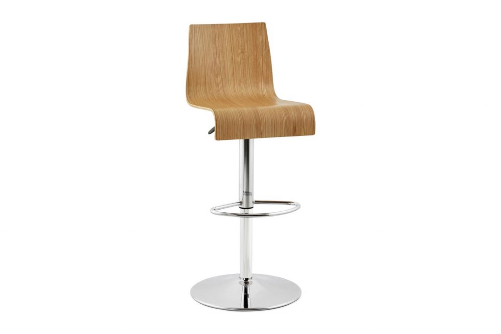 Moderná barová stolička Cameron drevená
